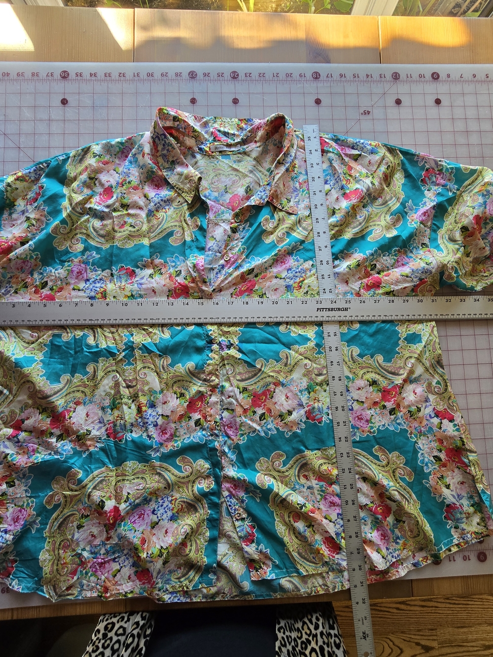 Johnny Was 2XL Multicolor Floral Paisley V-Neck Blouse - Picture 4 of 6